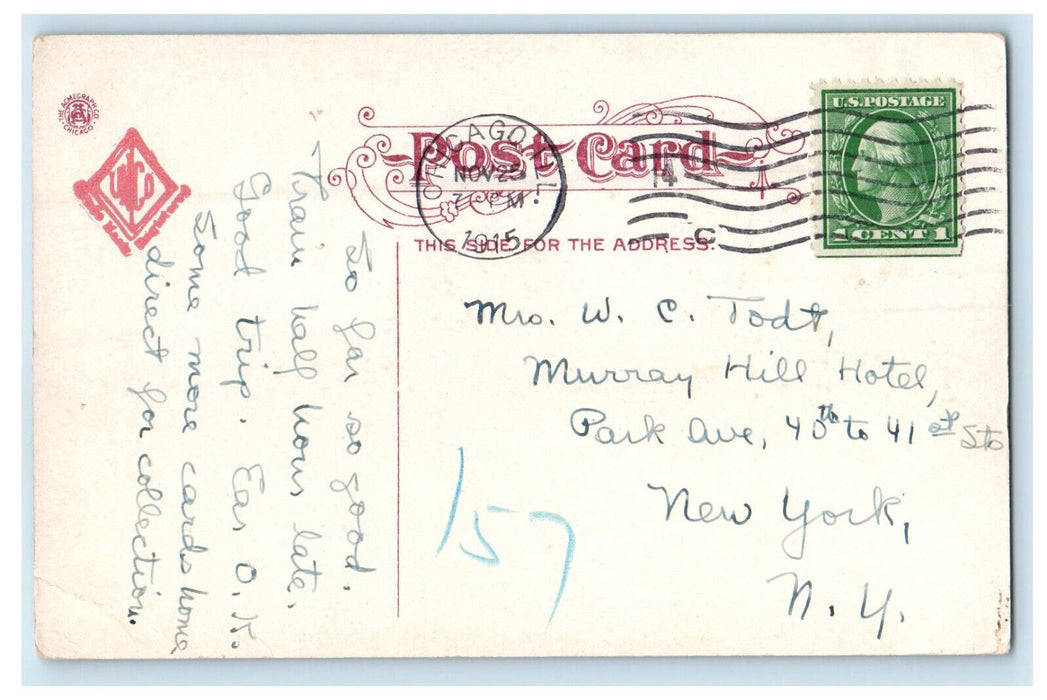 1915 Entrance to Stock Yards Chicago Illinois IL UNCO Antique Postcard