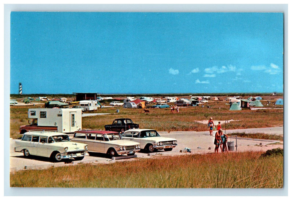 c1960s Cape Hatteras Campground National Park Service Postcard