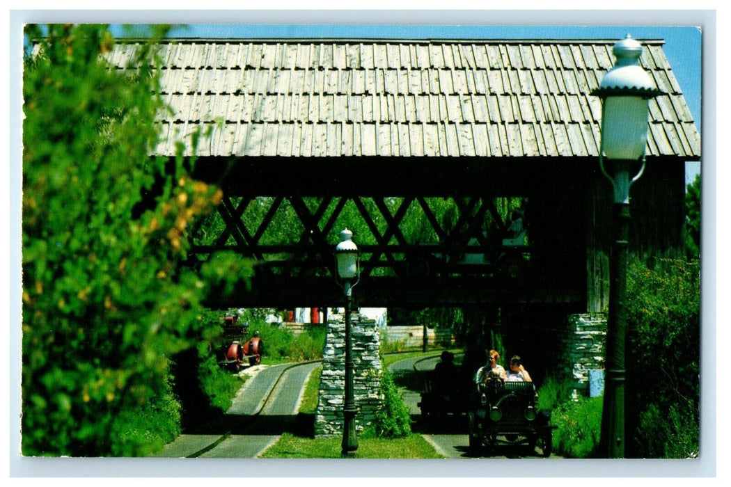 Six Flags Mid America Antique Cars Nostalgic Ride Eureka Missouri MO Postcard