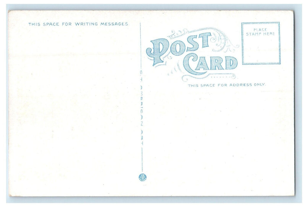 c1920's Residence Of C.A. Woodward Rockland Massachusetts MA Vintage Postcard