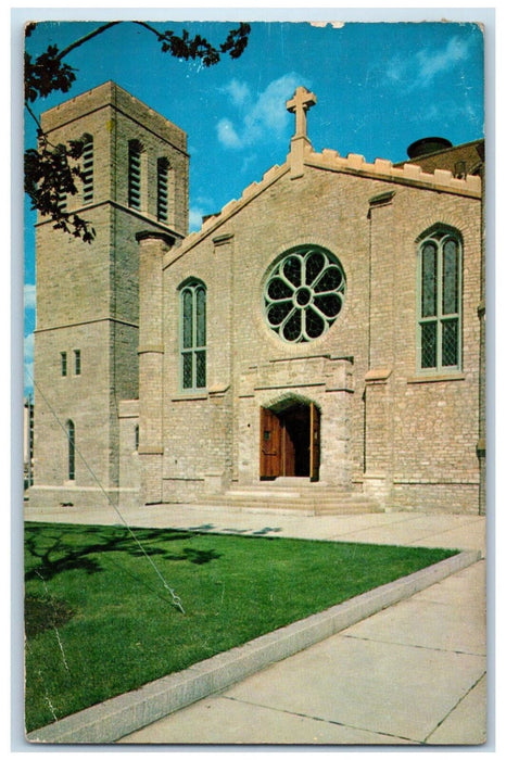 1961 The Mariners Church, Civic Center, Detroit Michigan MI Postcard