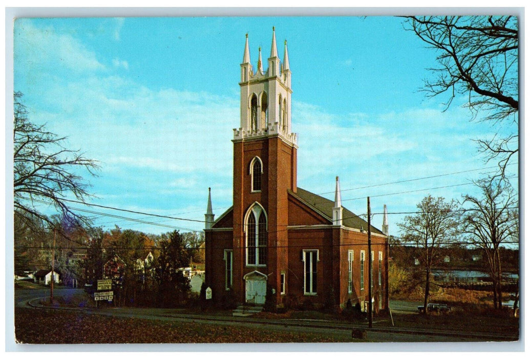 1968 Second Congregational Church, Newcastle Maine ME Vintage Postcard