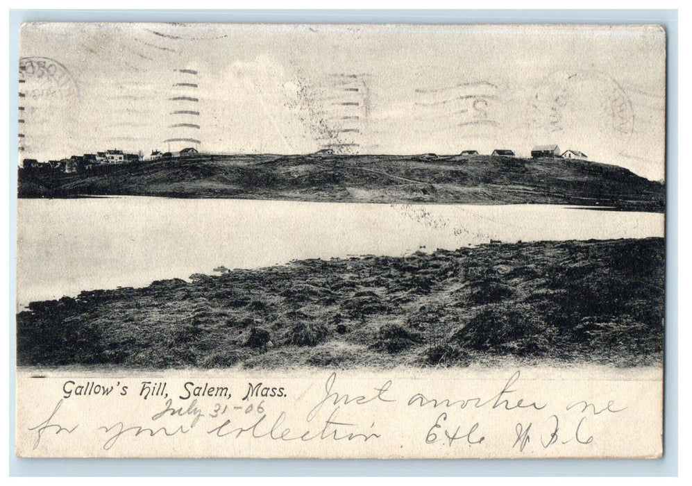 1906 River Scene, Gallow's Hill Salem Massachusetts MA Posted Antique Postcard