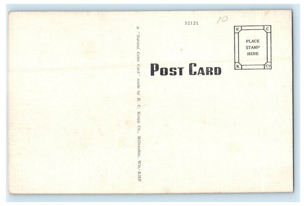 c1940s Hospital Building, Manteno Near Kankakee Illinois IL Unposted Postcard