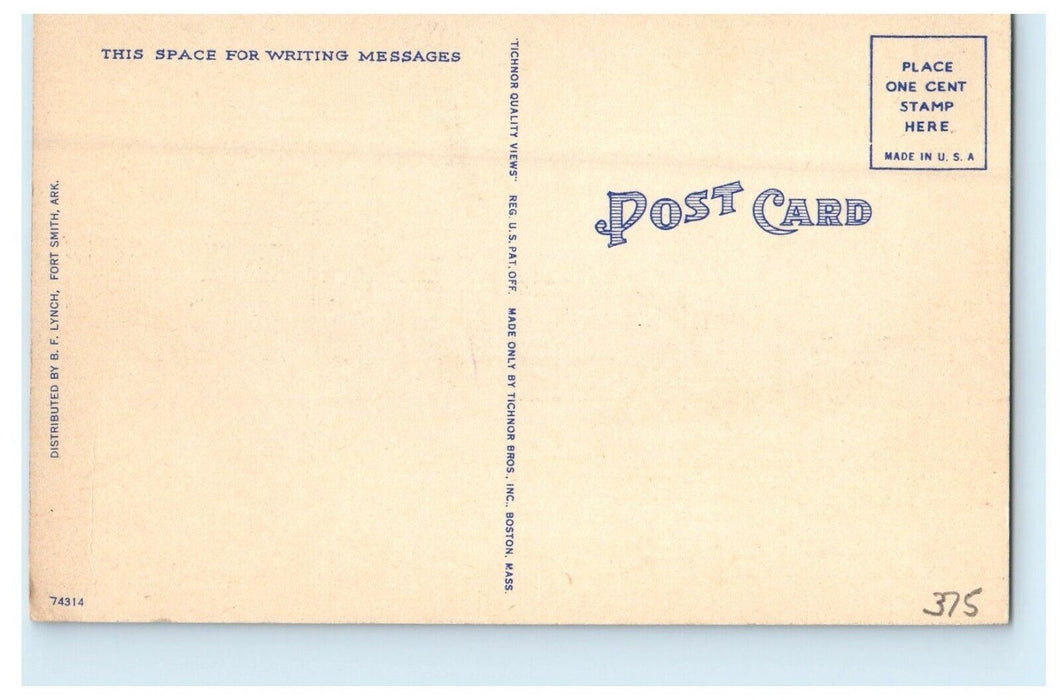 c1940's Barracks Camp WWII Army Military Base Chaffee Arkansas AR Postcard