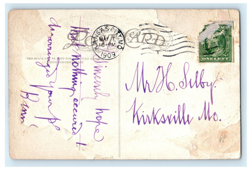 1909 Hell Gate, Colorado Train Moving in Colorado Midland Railway CO Postcard