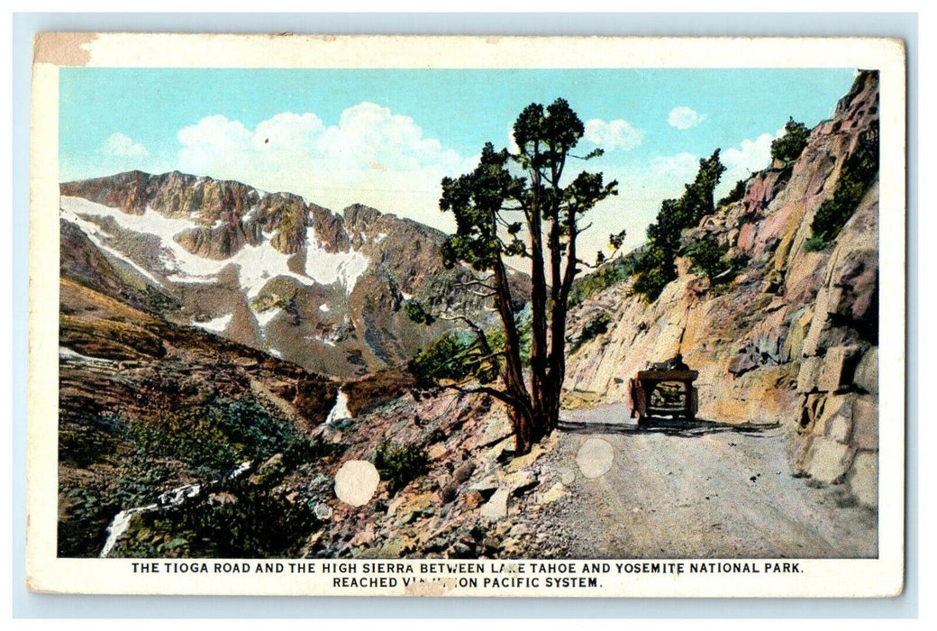 California CA, Tioga Road High Sierra Between Lake Tahoe And Yosemite Postcard