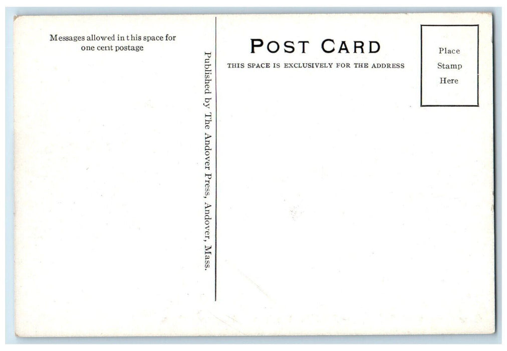Case Memorial Building Phillips Academy Andover Massachusetts MA Postcard
