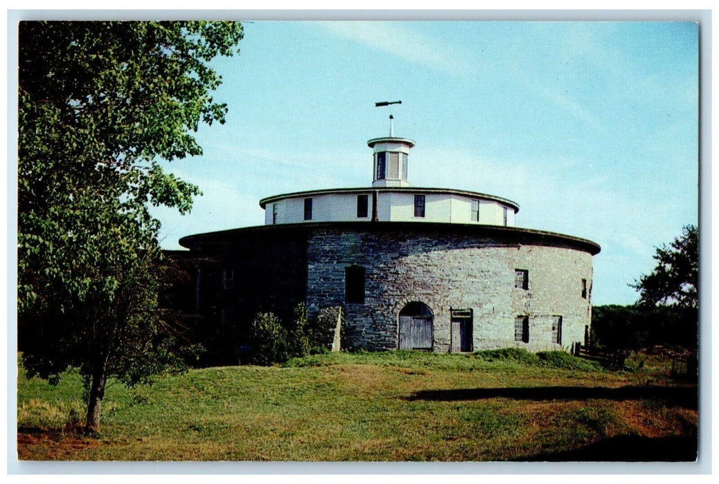 Round Stone Barn Hancock Shaker Village Hancock Massachusetts MA Postcard