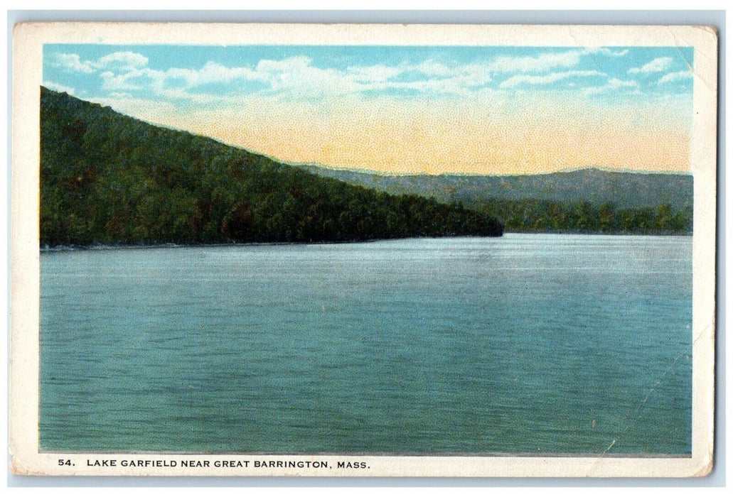 c1910's Lake Garfield Near Great Barrington Massachusetts MA Antique Postcard
