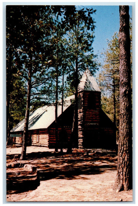 c1950's Chapel in the Pines, Prescott Pines Baptist Camp Arizona AZ Postcard