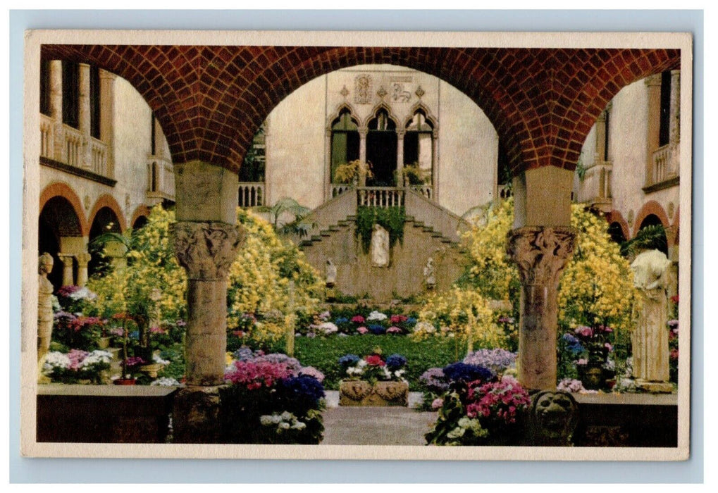 1954 Interior Isabella Stewart Gardner Museum Boston Massachusetts MA  Postcard