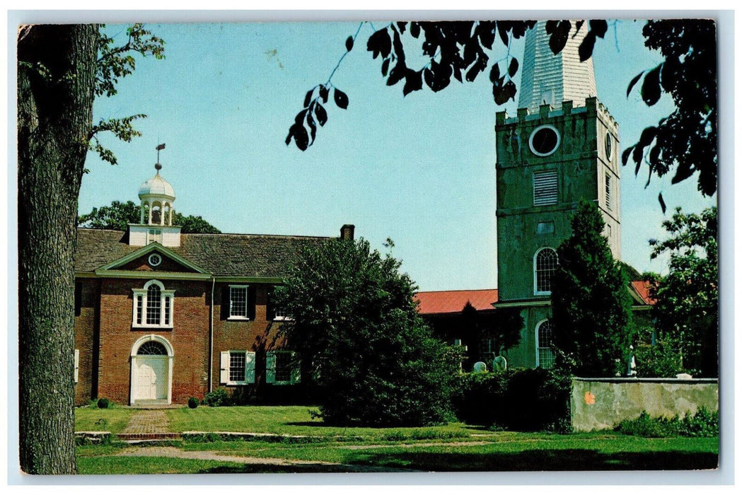 c1960's Immanuel Protestant Episcopal Church and Cemetery New Castle DE Postcard