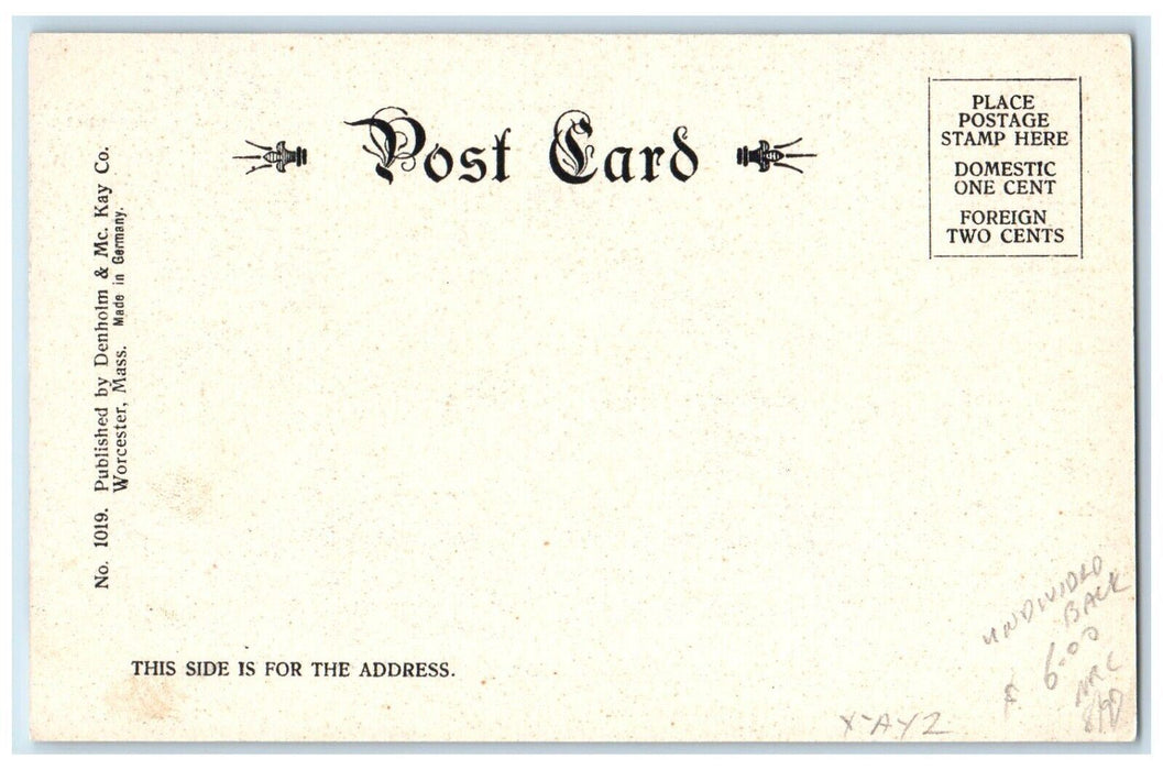 c1905 Birthplace Of Clara Barton Oxford Massachusetts MA Antique Postcard
