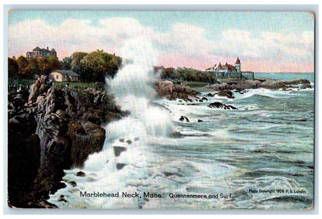c1910's Questenmere And Surf Marblehead Neck Massachusetts MA Antique Postcard