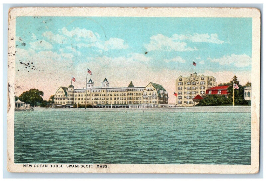 c1920's New Ocean House Swampscott Massachusetts MA Posted Vintage Postcard