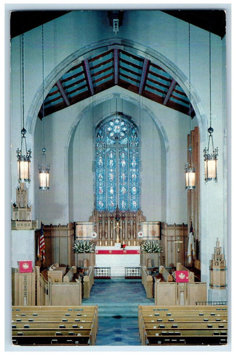 c1950's View of Chancel and Great Redemption Window, Atlanta Georgia GA Postcard