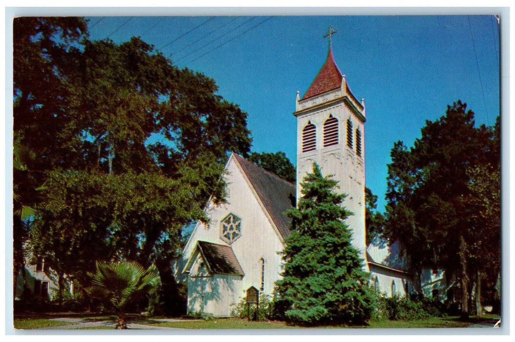 c1960's St. Mark's Episcopal Church North Second at Main St. Palatka FL Postcard