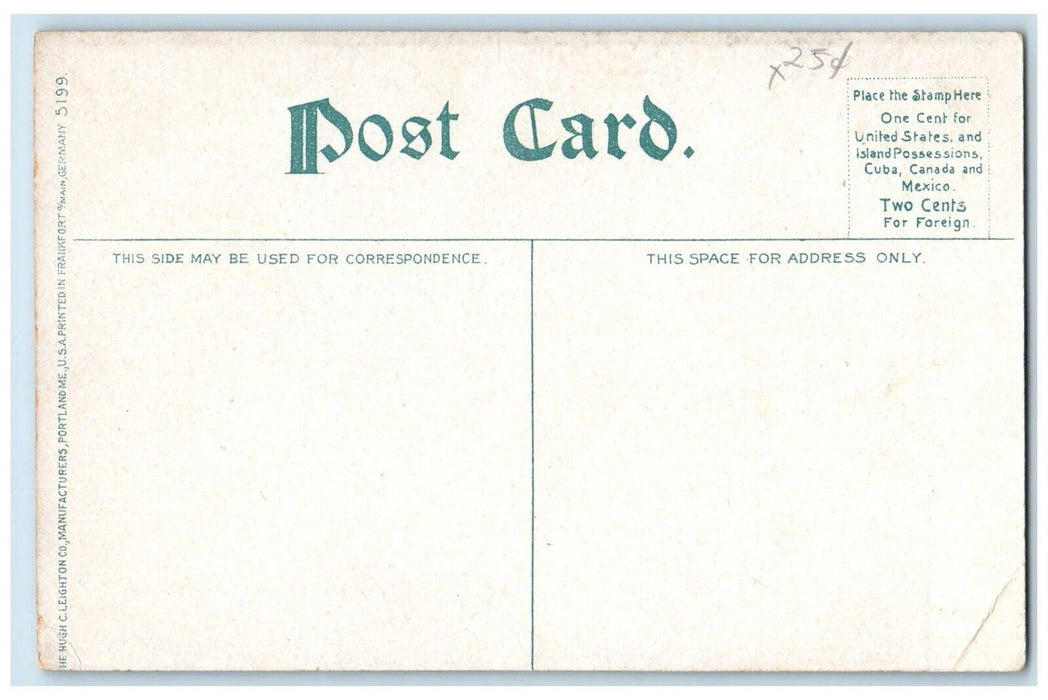 c1910's View Of Silver Lake Canoeing Athol Massachusetts MA Antique Postcard