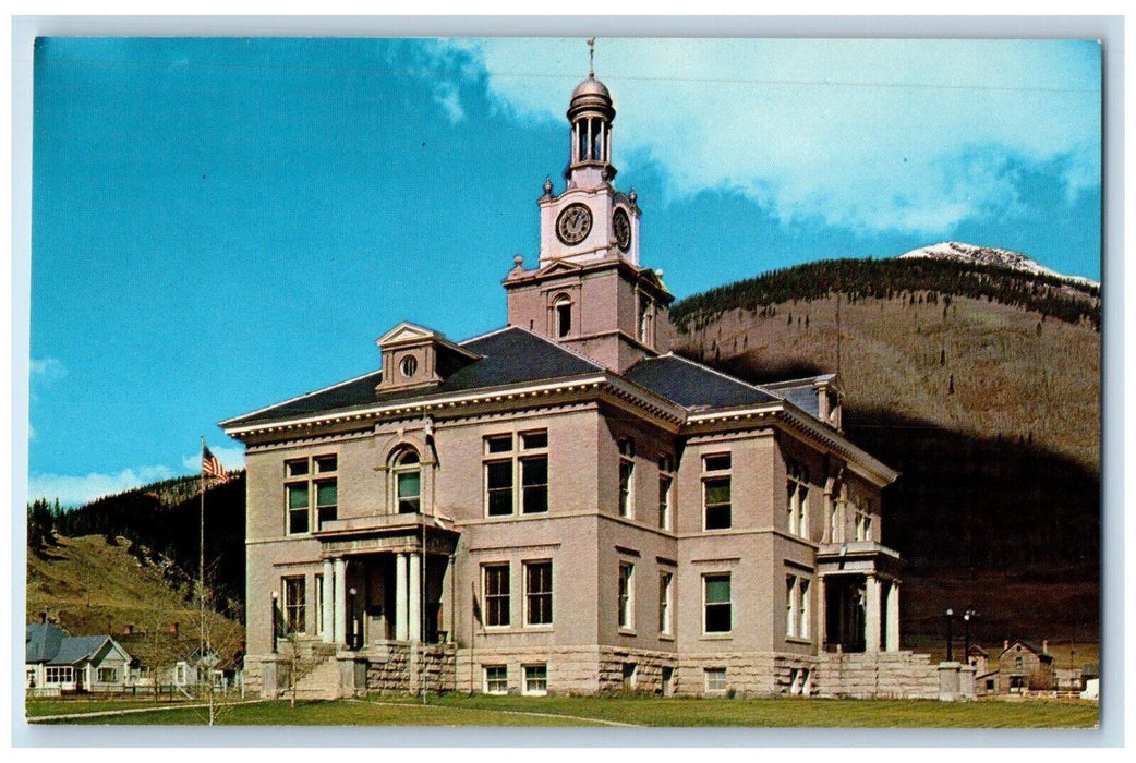 c1960's San Juan County Courthouse Silverton Colorado CO Vintage Postcard