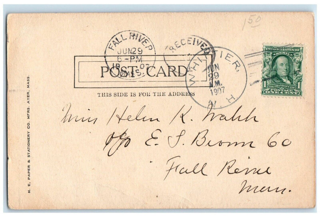 1907 Copley Square From New South Church Boston Massachusetts MA Postcard