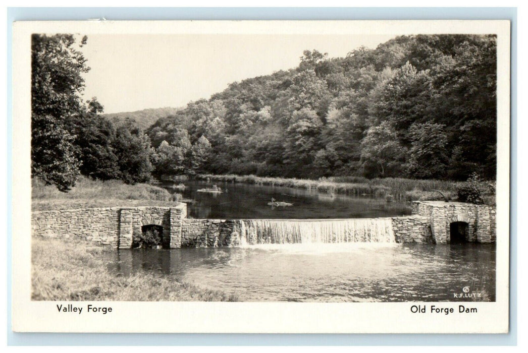 1909 Old Forge Dam, Valley Forge, Pennsylvania PA Antique Postcard