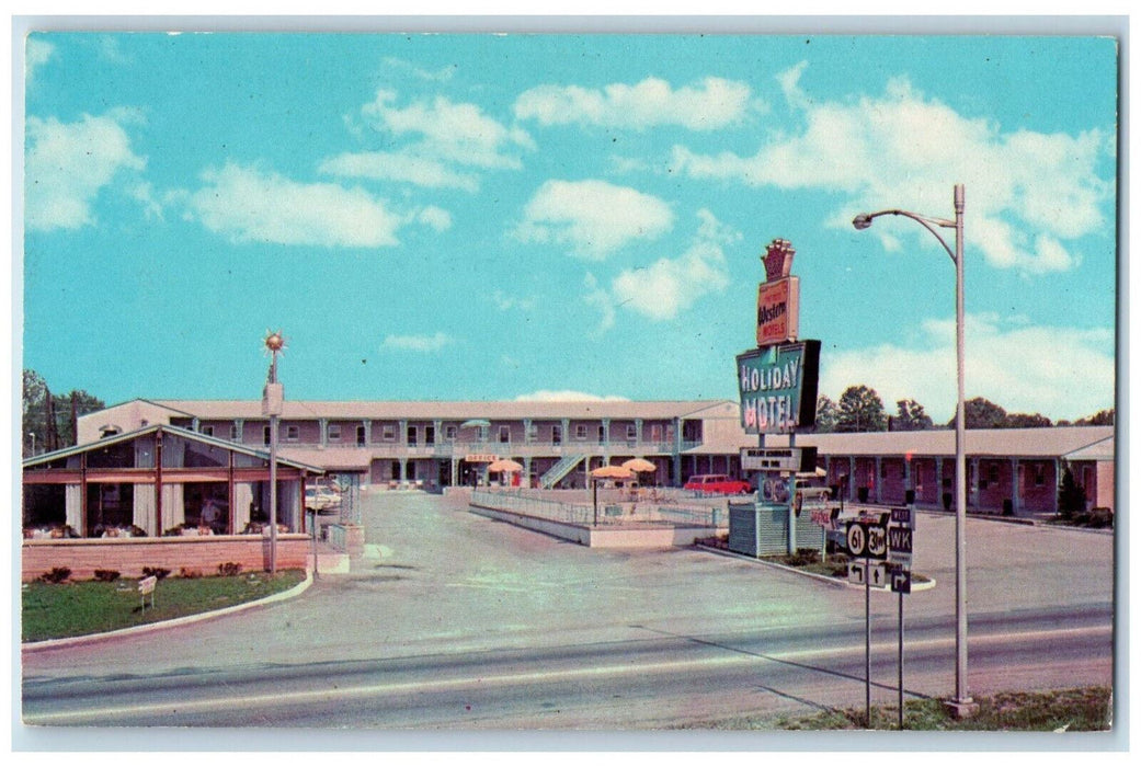 c1950s Holiday Motel & Restaurant Elizabethtown Kentucky KY Vintage Postcard