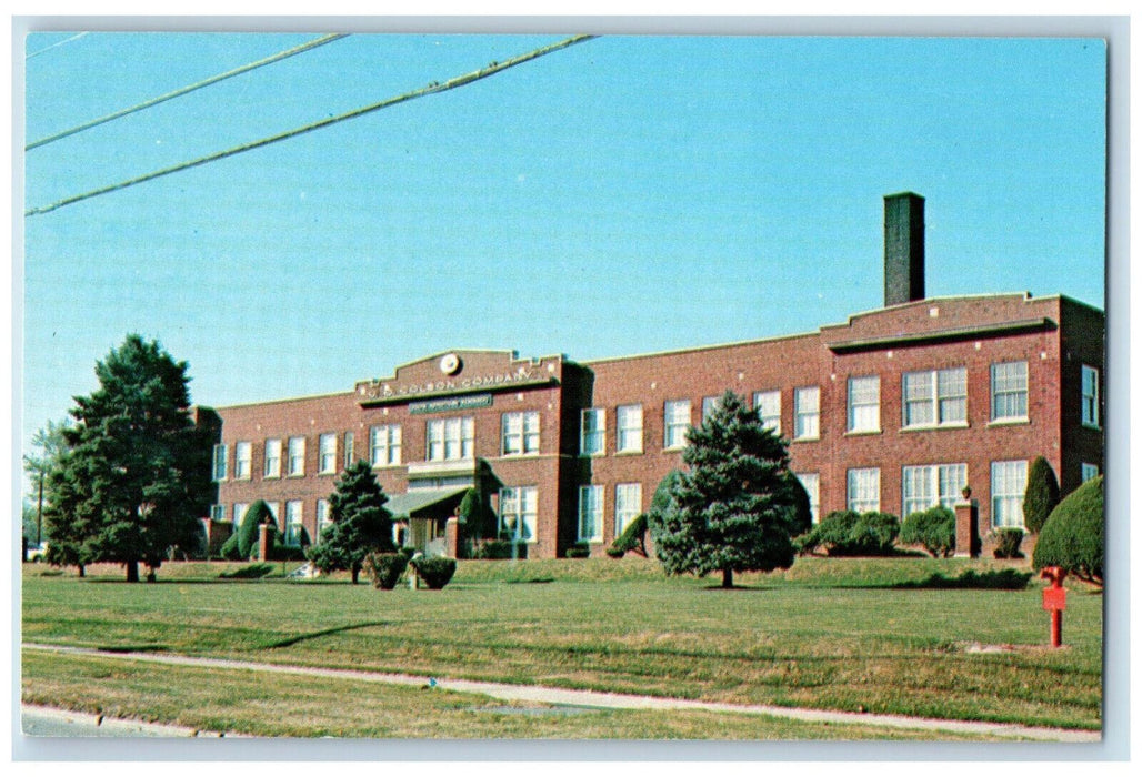 c1950s U.O. Colson Co. Building in Paris, Edgar County Illinois IL Postcard