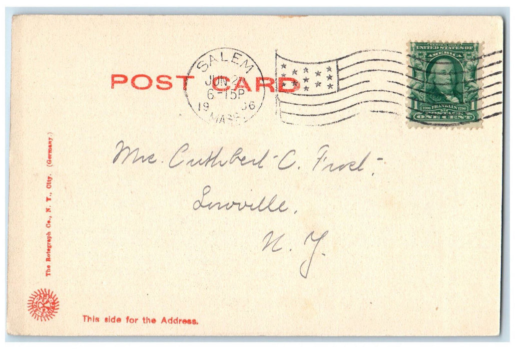 1906 State House, Boston Massachusetts MA Posted Antique Postcard