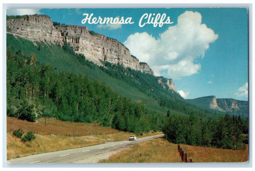 c1960's Hermosa Cliffs Million Dollar Highway Silverton Colorado CO Postcard