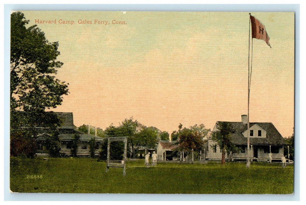 Harvard Camp Gales Ferry Ledyard Connecticut CT Unposted Postcard