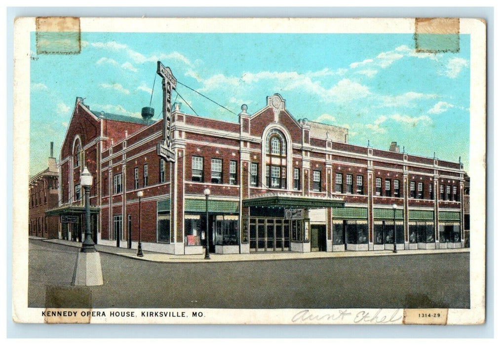 1933 Kennedy Opera House, Kirksville, Missouri MO Vintage Postcard