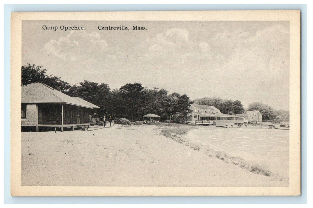 View Of Camp Opechee Centreville Scene Beach Massachusetts MA Unposted Postcard