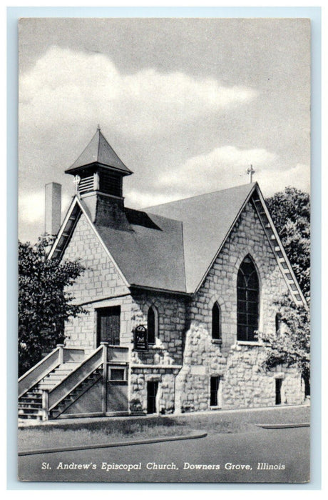 1923 St. Andrews Episcopal Church, Downers Grove, Illinois IL Postcard