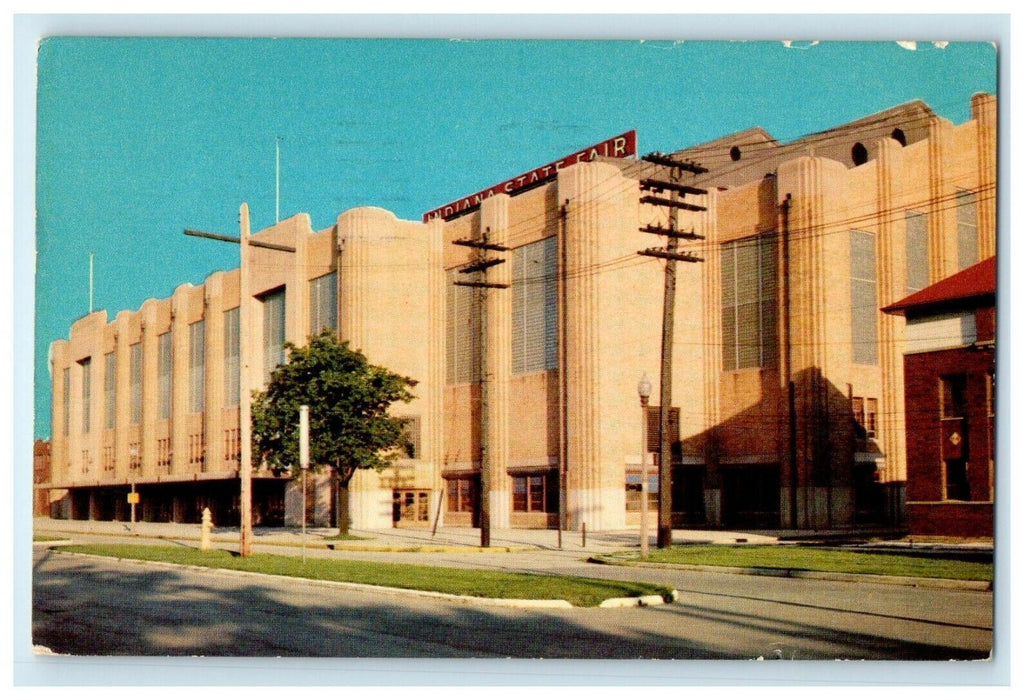 1961 Coliseum, State Fair Grounds, Indianapolis, Indiana IN Vintage Postcard
