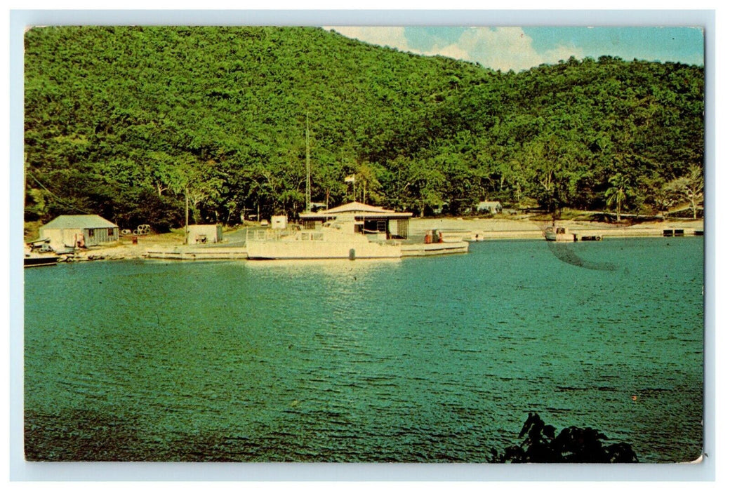 1965 National Park Dock At Cruz Bay St, John Virgin Islands Virginia VA Postcard