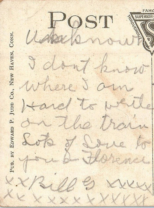 c1910s Lawrence & Farnam Halls, Yale University, Connecticut CT Postcard