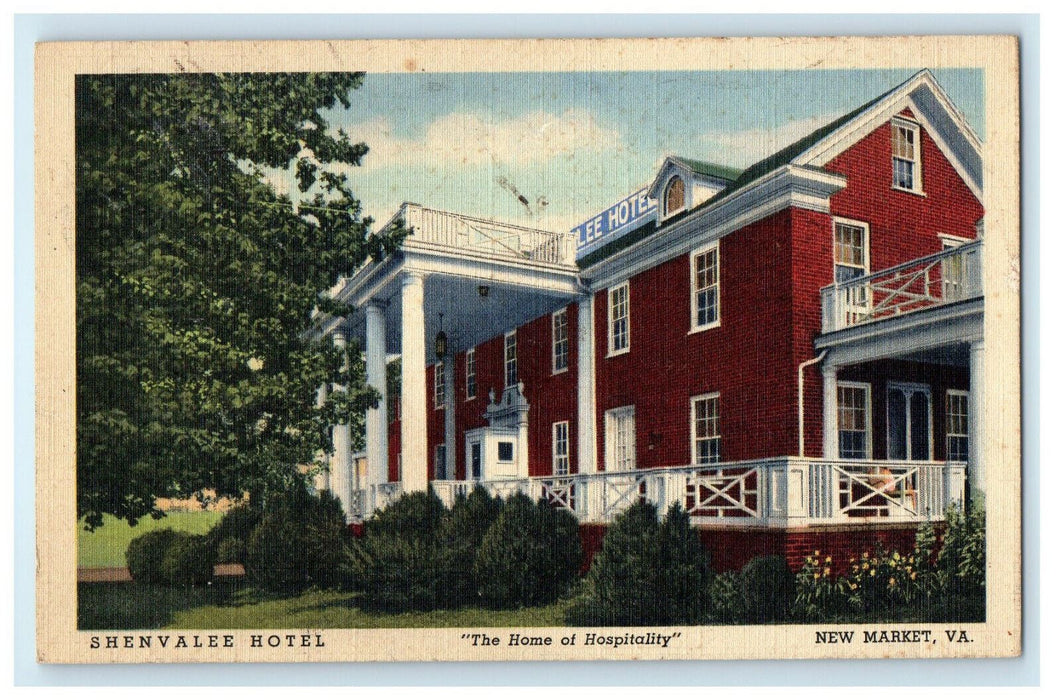 c1930s Shenvalee Hotel "The Home of Hospitality" New Market Virginia VA Postcard