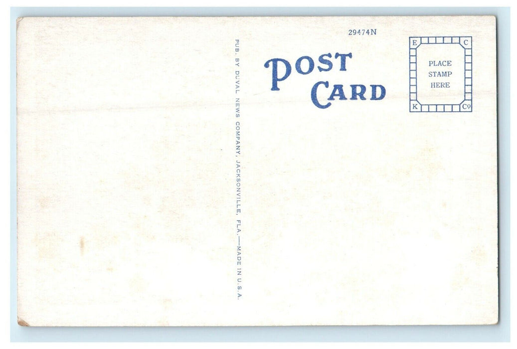 View Of Lobby Casa Marina Hotel Jacksonville Beach Florida FL Unposted Postcard