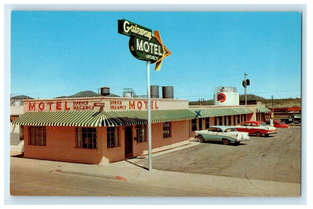 1933 Gateway Motel, On Highways 66-89 Williams Arizona AZ Advertisement Postcard