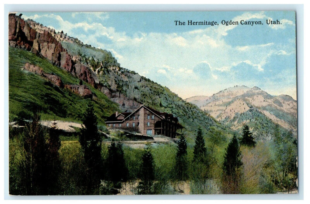 c1920's View Of The Hermitage Ogden Canyon Utah UT Unposted Antique Postcard