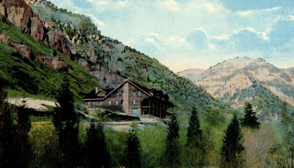 c1920's View Of The Hermitage Ogden Canyon Utah UT Unposted Antique Postcard