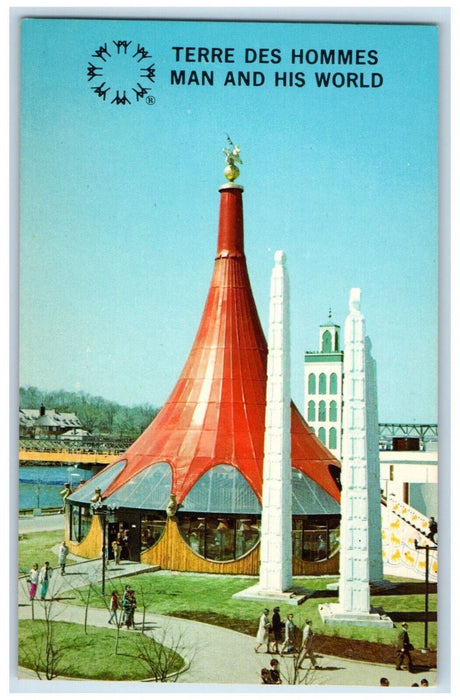 c1960s Terre Des Hommes Man and his World, Ethiopia, Montreal Canada Postcard