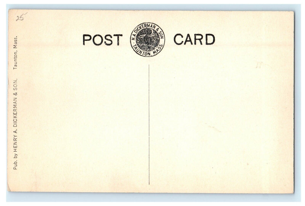 Steamer Boston Ship Passing Through Cape Cod Canal Massachusetts MA Postcard