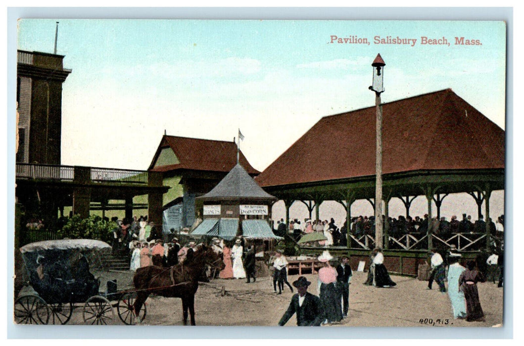 c1910 Pavilion Salisbury Beach Massachusetts MA Unposted Postcard