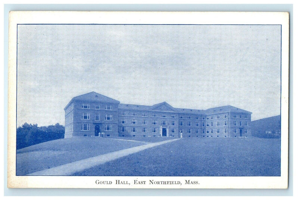 1914 Gould Hall, East Northfield, Massachusetts MA Antique Postcard