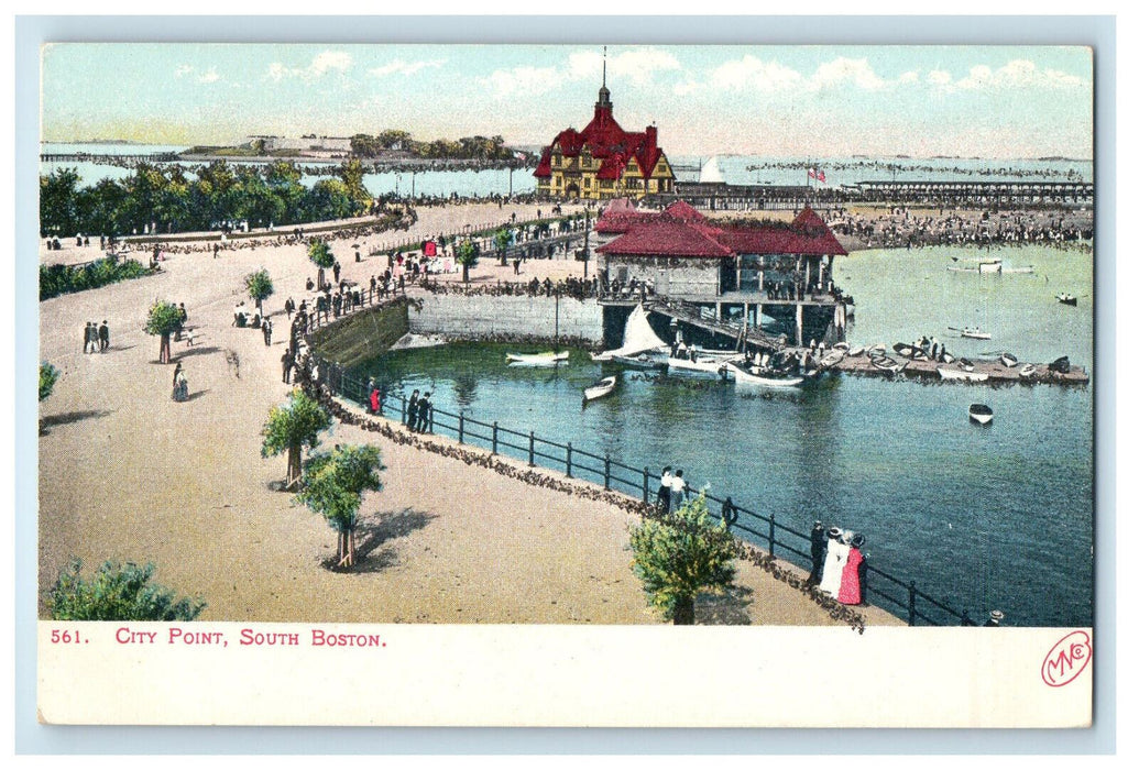 c1905 City Point South Boston Massachusetts MA Antique Unposted Postcard