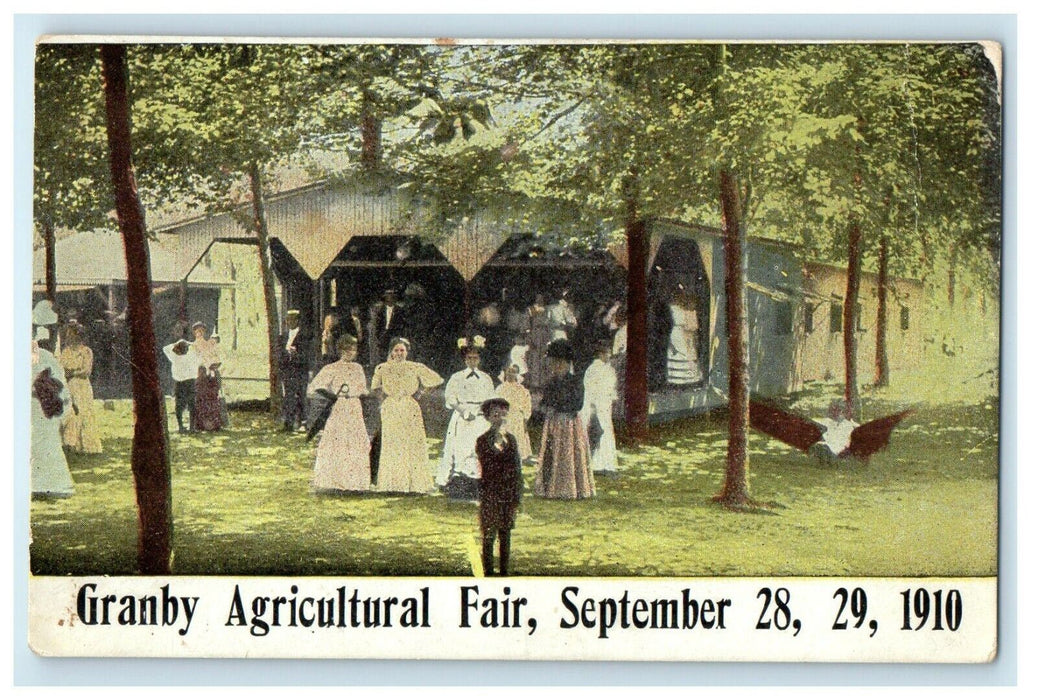 1910 Advertising Granby Agricultural Fair Granby Connecticut CT Antique Postcard