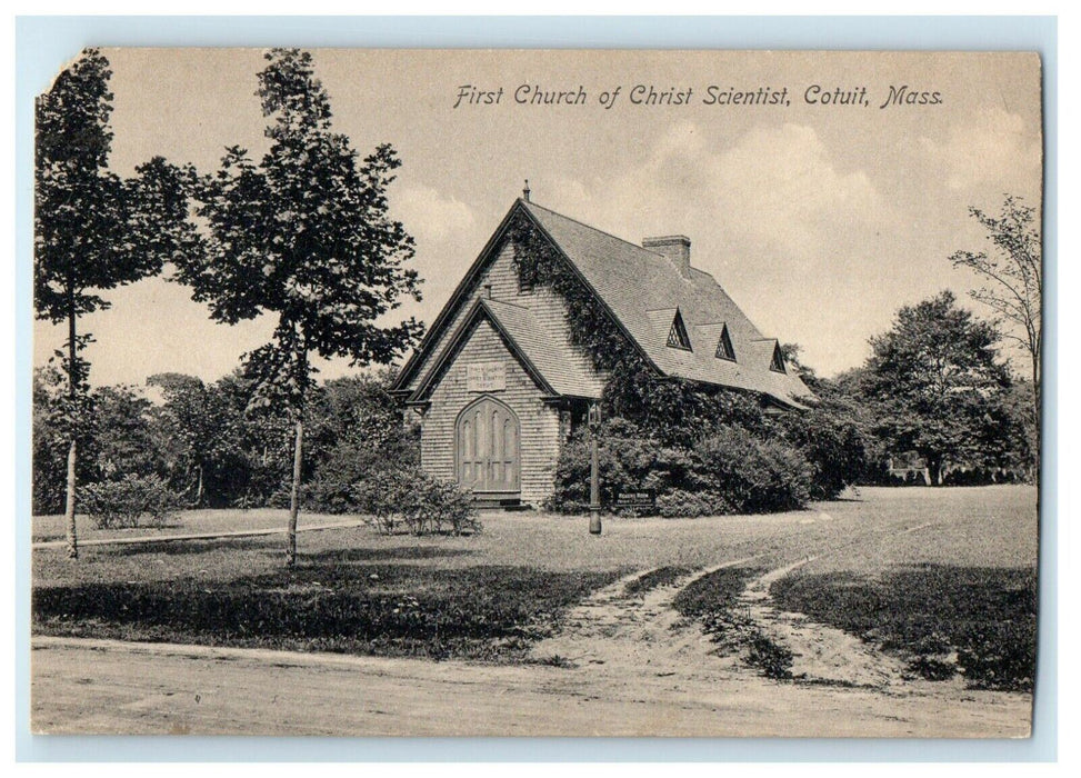 c1910 First Church Of Christ Scientist Cotuit Massachusetts MA Antique Postcard