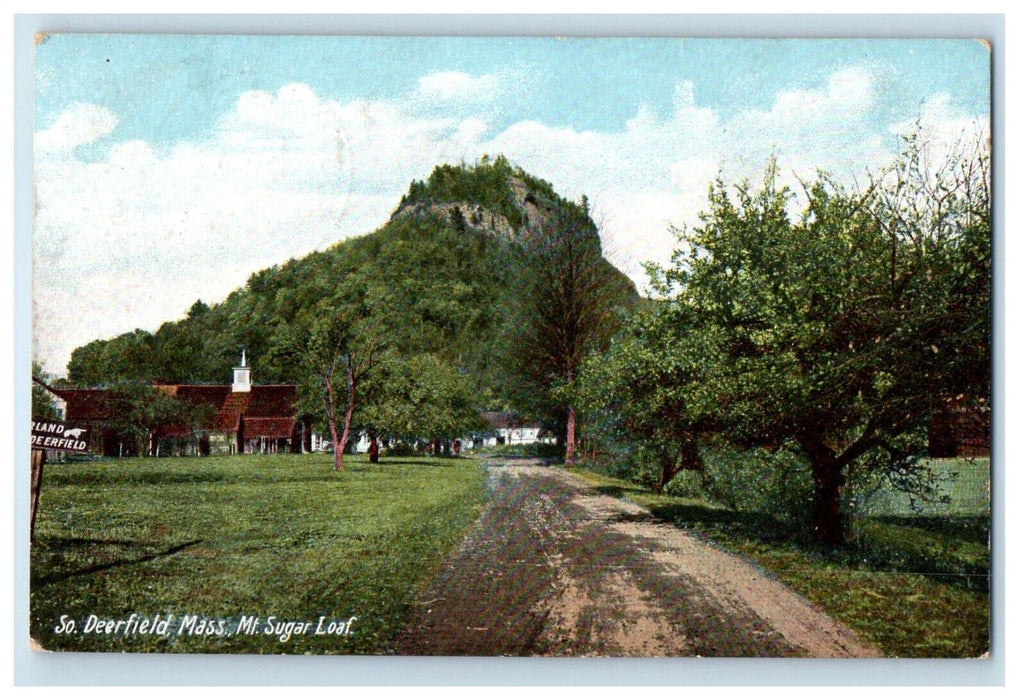 1906 Mt. Sugarloaf Road View, South Deerfield Massachusetts MA Postcard